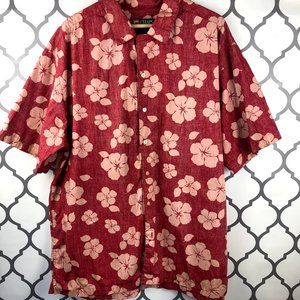 Chaps Ralph Lauren Red Hawaiian Shirt XL